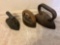 (4) vintage cast iron, irons