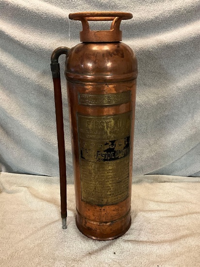 W.D. Allen MFG CO First Aid copper fire extinguisher