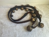 set of sleigh bells w/leather strap