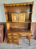 Solid Wood Open Front Solid Front Desk Bookcase
