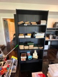 WOODEN SHELF 30X72 WITH CONTENTS