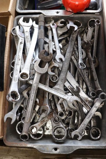 Large Quantity of miscellaneous open end wrenches