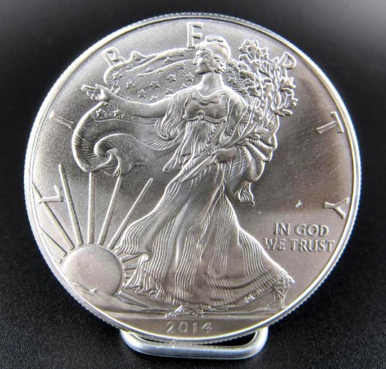 2014 LIBERTY SILVER EAGLE 1 OZ FINE SILVER DOLLAR