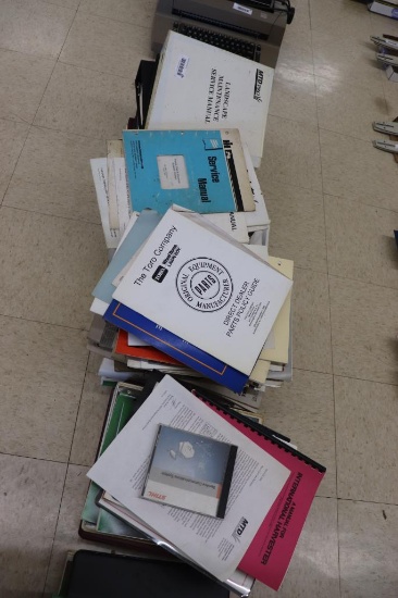 large quantity of service manuals