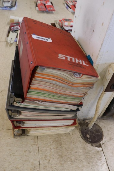 large quantity of service manuals