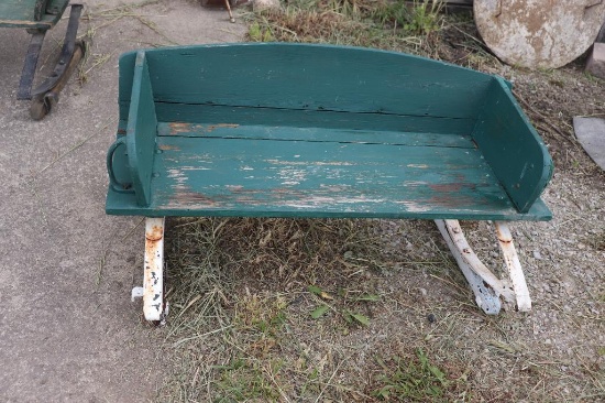 WOODEN BUGGY SEAT