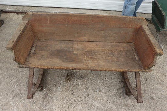 WOODEN BUGGY SEAT