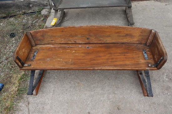 WOODEN BUGGY SEAT