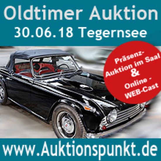 Oldtimer – Youngtimer – in Live & Online Auction