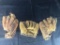 Lot of 3 Vintage Baseball gloves Misc Wilson A2922