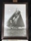 Black & White Photo, Sailboat on ocean 28 tall 20 wide