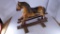 horse rocking wooden carved