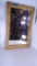Large Mirror Bamboo Frame Glass Scratched 37 