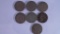 7 Five Cent Coins 1890 1894 1898 1901 1910 1910 1912