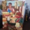 signed david silvia oil on canvas painting fruitstand large 6ft tall by 4.5 ft wide