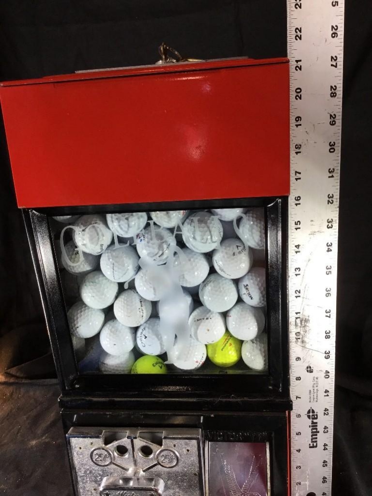 Victor 77 Golf Ball vending machine, full of new balls, with key | Art,  Antiques & Collectibles Collectibles | Online Auctions | Proxibid