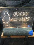 Small Old Crowe Sign lights up