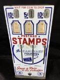 small postage stamp machine co. Vintage dispenser no key