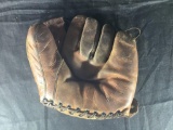 Vintage Baseball Glove Oil Treated Leather Cowhide