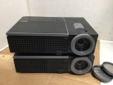 Dell Wide. 1610HD. Projector. Lot of 2 No Bulbs or power cords