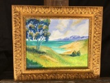 coastal country view, signed S. I. Biankenship, looks like oil on canvas