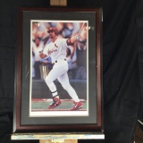 Cardinals legend signed lithograph 58/70 by D Smith 1998. small knick in frame