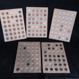 Lincoln Pennies collectors Book, 5 sheets, incomplete