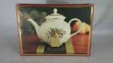 Lenox Tartan Holiday Teapot New 091709525642