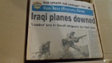 old newspaperws entire box saddam hussein iraq war