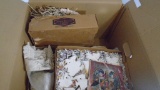 Variety of UNFIRED unpainted unfinished figures entire contents of box