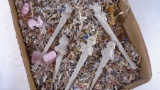 Entire contents of box of clay pieces unfired unfinished ornaments