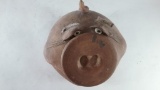 Hand Made Pig head Shaped Cookie Jar