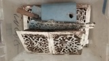 Antique cast iron Floor Registers entire box