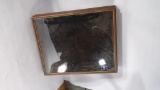 Display Cabinet Wood Box Frame Sliding Back Glass Front