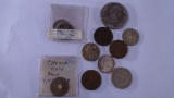 11 Foriegn Coins Assorted China