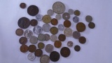46 Foriegn Coins Assorted