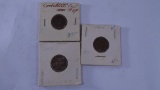 x3 One Cent Coins 1861 1906 1934