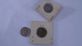 x3 Five Cent Coins 1913 1926 1942