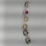 Various Rings Sizes Maybe Silver Gold x5
