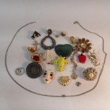 Various Pendants earrings pins bracelets