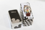 Disney Micky Mouse Watch In Tin Case Ticking