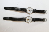 2 Disney Watches Mickey Mouse Both Ticking