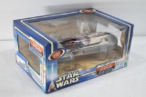 Luke Skywalker and Landspeeder with Mobile Hovering Effect