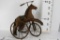 Small Vintage iron wooden horse bicycle