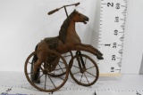 Small Vintage iron wooden horse bicycle