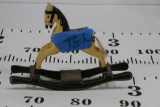 Small Wooden Rocking Horse Vintage or Antique 6