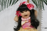 Hawaiian Porcelain Doll 2ft
