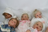 Blue Eyed Vinyl Baby Dolls 5 units
