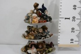 various Small Dolls serving Tray