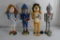 Wizard of Oz themed Nutcrackers, Dorothy, The Scarecrow, The Cowardly lion, and The Tin Man. 15in